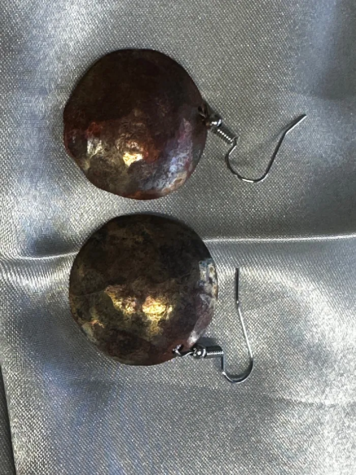 Copper Earrings Chris Crosbys Purple Coyote Earrings