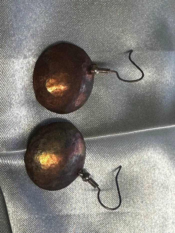 Copper Earrings Chris Crosbys Purple Coyote Earrings