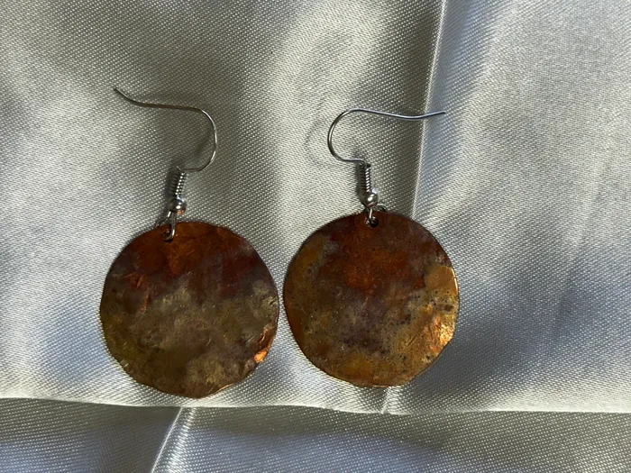 Copper Earrings Chris Crosbys Purple Coyote Earrings