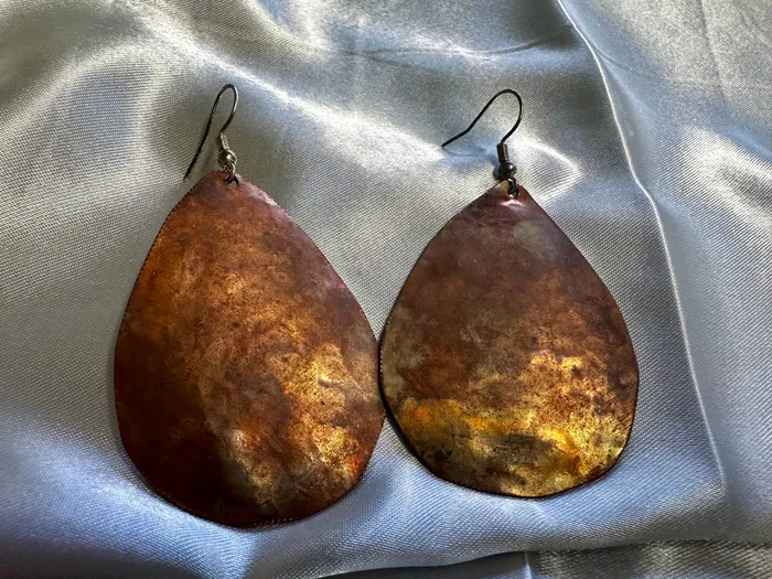 Copper Earrings Chris Crosbys Purple Coyote Earrings