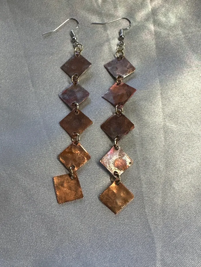 Copper Earrings Chris Crosbys Purple Coyote Earrings