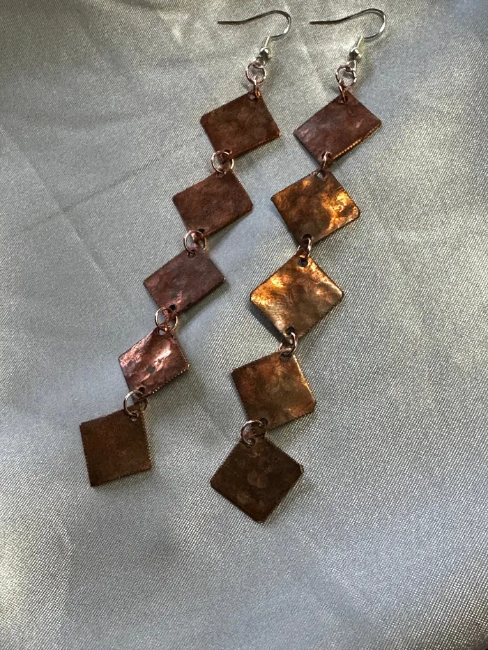 Copper Earrings Chris Crosbys Purple Coyote Earrings