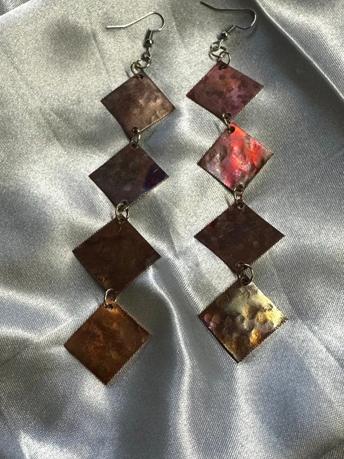Copper Earrings Chris Crosbys Purple Coyote Earrings