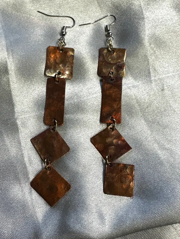 Copper Earrings Chris Crosbys Purple Coyote Earrings