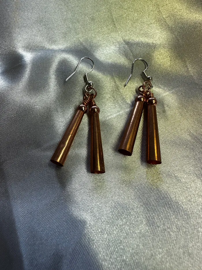 Copper Earrings Chris Crosbys Purple Coyote Earrings
