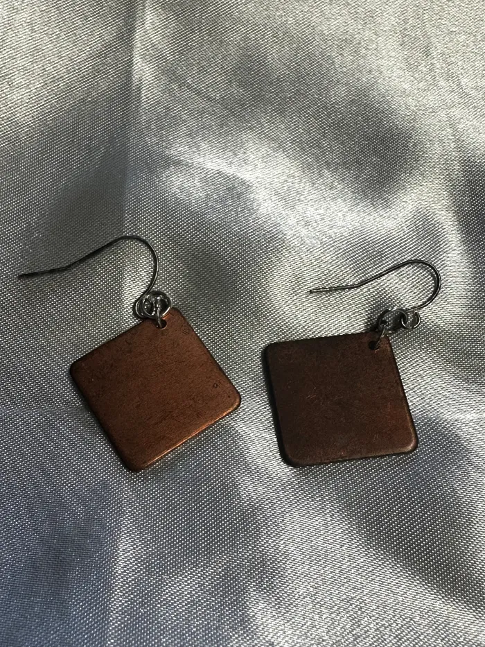 Copper Earrings Chris Crosbys Purple Coyote Earrings