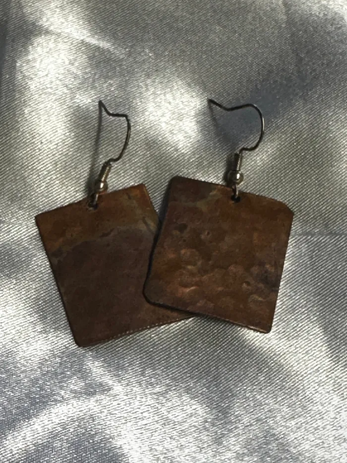Copper Earrings Chris Crosbys Purple Coyote Earrings