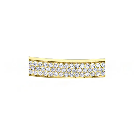 Diamond Envy 10kt Yellow Gold 255cttw Pave Diamond Bangle PreStyled Sets