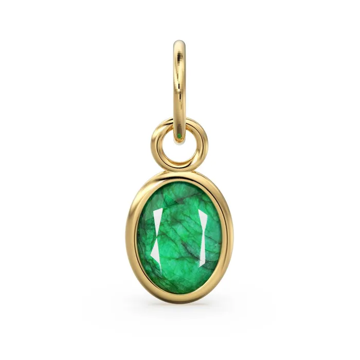 Dyed Green Emerald Oval Solid Gold Charm Natural Dyed Green Gemstone Handmade Gold Pendant 1pc 14k Yellow Gold Jewelry Making Findings Jalvi Co PreStyled Sets Dyed Green Emerald Oval Solid Gold Charm Natural Dyed Green Gemstone Handmade Gold Pendant 1pc 14k Yellow Gold Jewelry Making Findings Jalvi Co PreStyled Sets