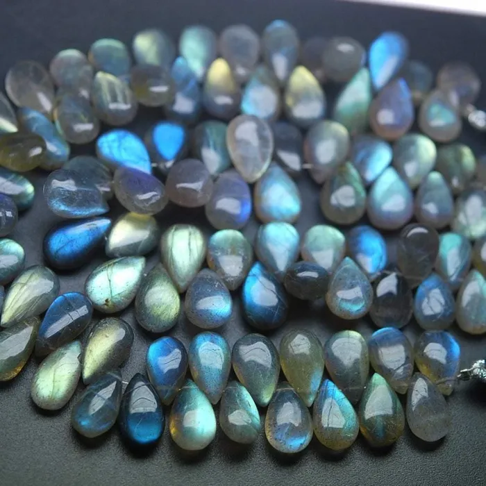 Earrings Beads Supplies USA Natural Labradorite Smooth Pear Drop Gemstone Loose Beads Strand 7 10mm 12mm Earrings Beads Supplies USA Natural Labradorite Smooth Pear Drop Gemstone Loose Beads Strand 7 10mm 12mm