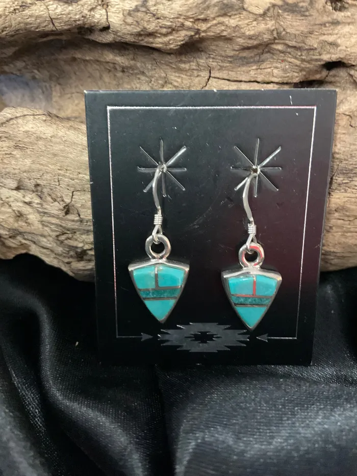 Earrings Chris Crosbys Purple Coyote Sonoran Turquoise Earrings