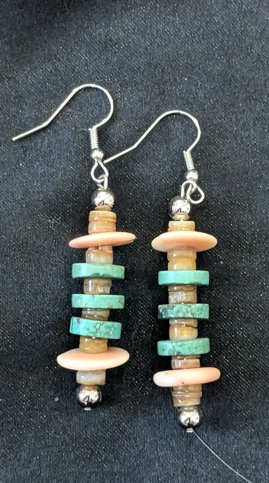 Earrings Ren McCully Disc Dangle Earrings