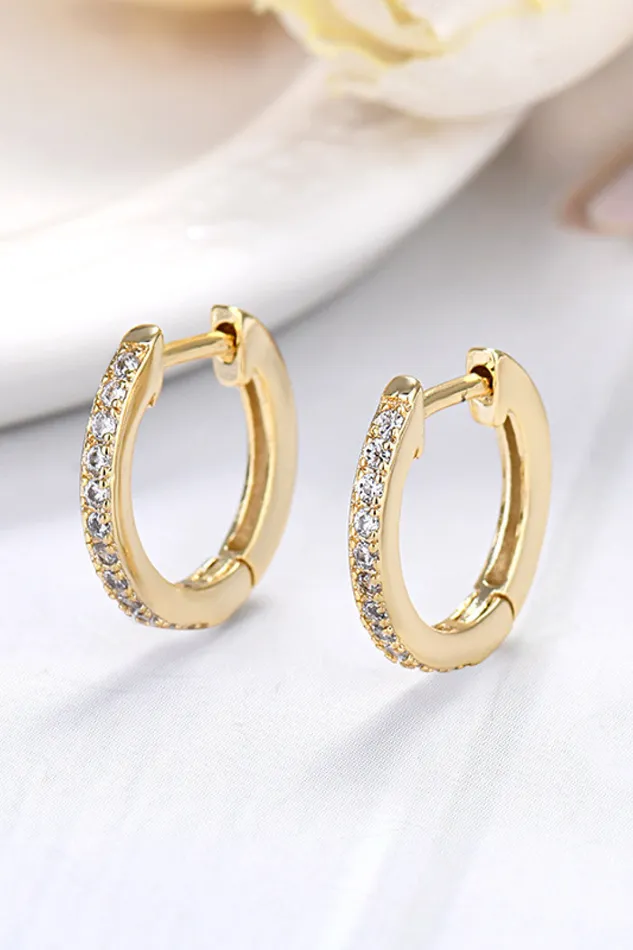 Earrings Trendsi Moissanite 925 Sterling Silver Huggie Earrings