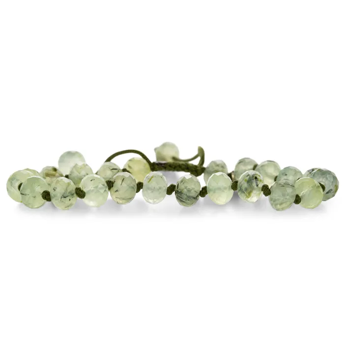 Faceted 8mm Prehnite Bead Bracelet Joseph Brooks Bracelets