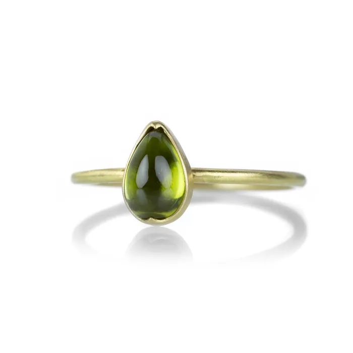Gabriella Kiss Rings Pear Green Tourmaline Ring