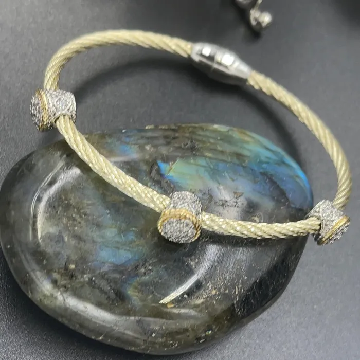Gold Magnetic CZ Bracelet Sophiareneboutique Bracelets