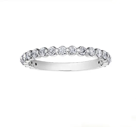 Independent Jewellers Rings 10kt White Gold 033cttw Shared Prong Diamond Band Independent Jewellers Rings 10kt White Gold 033cttw Shared Prong Diamond Band
