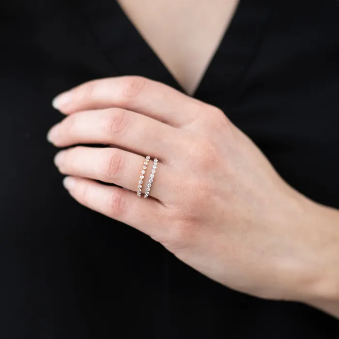 Independent Jewellers Rings 10kt White Gold 033cttw Shared Prong Diamond Band