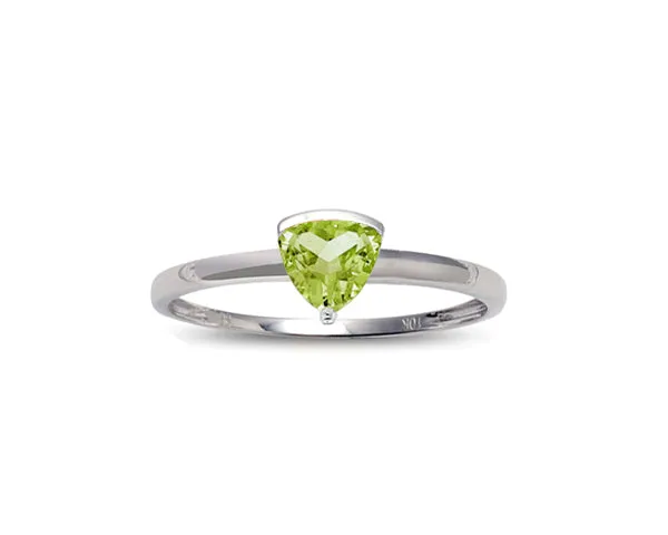 Independent Jewellers Rings 10kt White Gold Peridot Ring