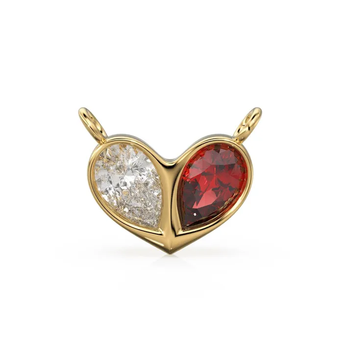 Jalvi Co 070ct Jumbo Sweetheart Ruby Diamond Heart Solid Gold Pendant Gift for him or her Love Charm Necklaces Jalvi Co 070ct Jumbo Sweetheart Ruby Diamond Heart Solid Gold Pendant Gift for him or her Love Charm Necklaces