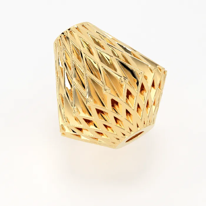 Jalvi Co PreStyled Sets 18k Solid Gold Handmade Geometric Cone Spacer Bead Finding 7mm 8mm 9mm Jalvi Co PreStyled Sets 18k Solid Gold Handmade Geometric Cone Spacer Bead Finding 7mm 8mm 9mm