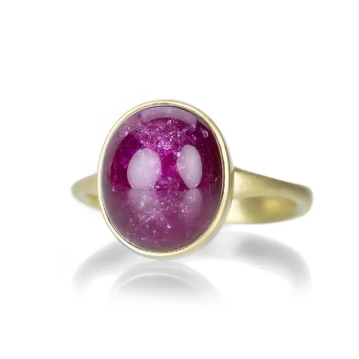 Lola Brooks Rings Deep Pink Confetti Tourmaline Ring