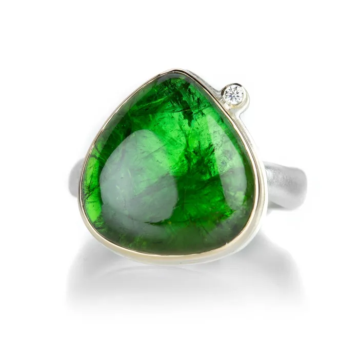 Lotus Green Tourmaline Ring Jamie Joseph Rings