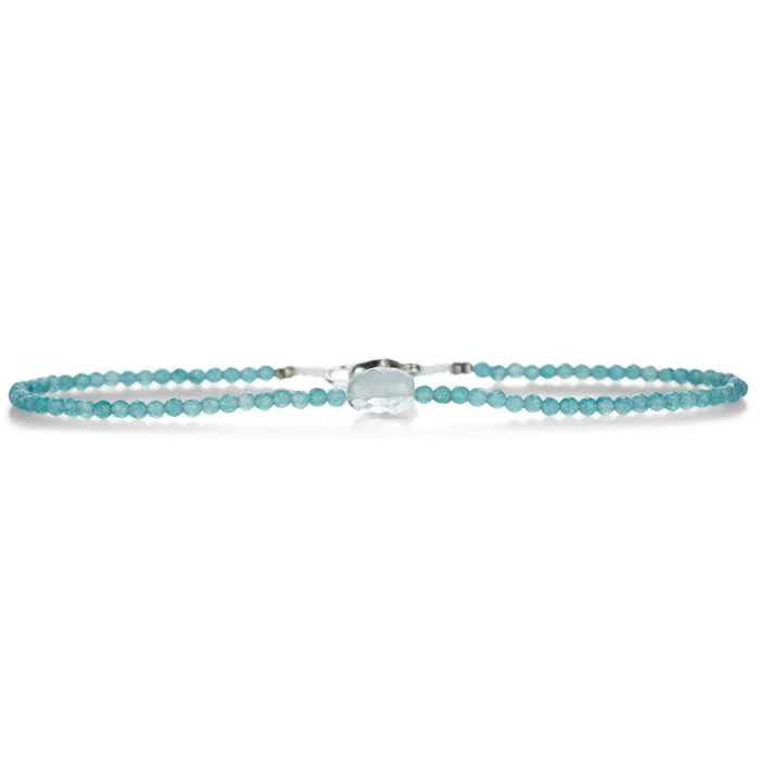 Margaret Solow Bracelets Apatite and Aquamarine Bead Bracelet