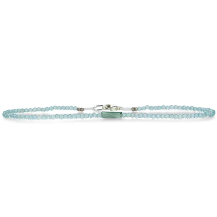 Margaret Solow Bracelets Apatite and Green Tourmaline Bracelet