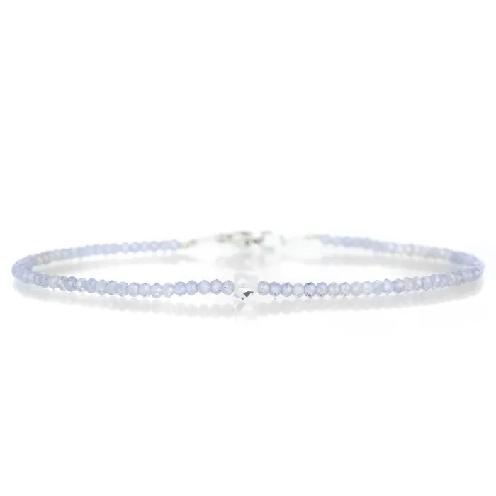 Margaret Solow Bracelets Tanzanite and Herkimer Quartz Bracelet
