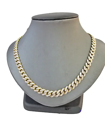 Necklaces 10K Real Gold Monaco Link Chain 20 inch Diamond Cut Men Women Necklace 10Kt globalwatches10