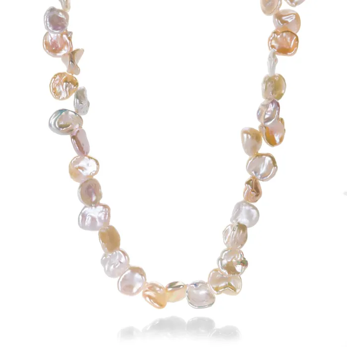 Necklaces Gabriella Kiss Freshwater Pearl Coin Necklace