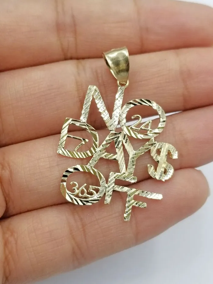 Necklaces Gold and Diamond 10k Yellow Gold No Of Days Charm Diamond Cut Pendant Men Women 365 7 24 DWM Necklaces Gold and Diamond 10k Yellow Gold No Of Days Charm Diamond Cut Pendant Men Women 365 7 24 DWM