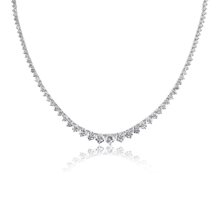 Necklaces Independent Jewellers 14kt White Gold 350cttw Round LabGrown Diamond Necklace Necklaces Independent Jewellers 14kt White Gold 350cttw Round LabGrown Diamond Necklace