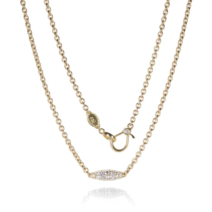 Necklaces Large Pipette Diamond Necklace Paul Morelli