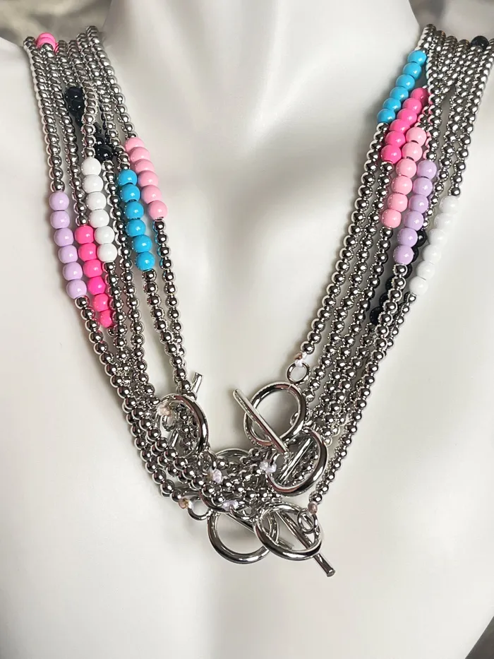 Necklaces Sophiareneboutiquecom Colored Beaded Toggle Necklace Necklaces Sophiareneboutiquecom Colored Beaded Toggle Necklace