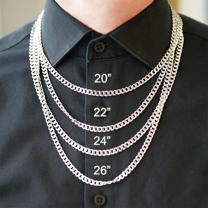 Necklaces Sterling Silver Curb Chain 20inch Independent Jewellers
