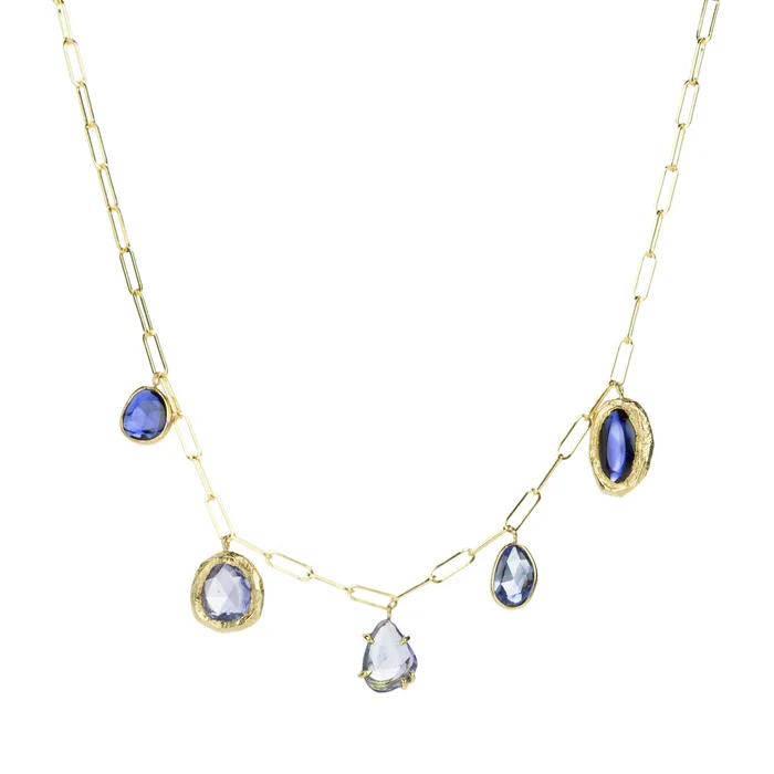 Page Sargisson Necklaces 18k Ombre Blue Sapphire Necklace