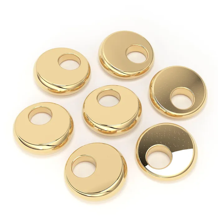 PreStyled Sets 4mm 18k Solid Yellow Gold Hefty Tapered Disc Nugget Spacer Findings Beads 5 pieces Jalvi Co PreStyled Sets 4mm 18k Solid Yellow Gold Hefty Tapered Disc Nugget Spacer Findings Beads 5 pieces Jalvi Co