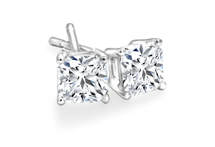 Princess Cut 031cttw Canadian Diamond Stud Earrings Canadian Rocks Earrings Princess Cut 031cttw Canadian Diamond Stud Earrings Canadian Rocks Earrings