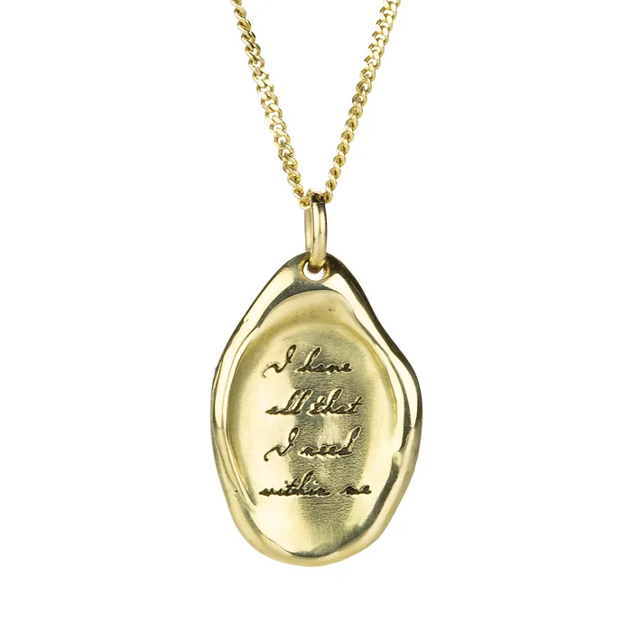 Pyrrha Necklaces I Have All That I Need Within Me Talisman Necklace