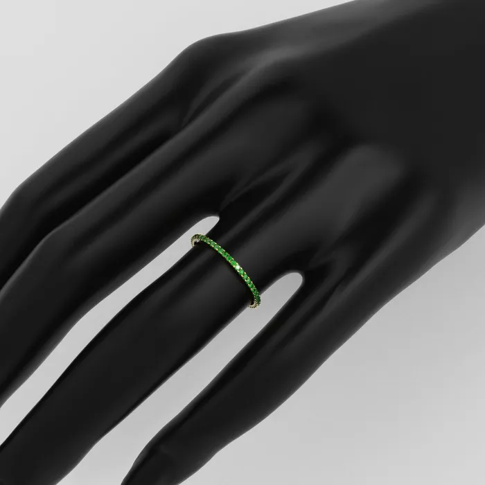 Rings Jalvi Co Emerald Eternity Band Micro Pave Emerald Eternity Band Available as 14k Rose Gold White Gold or Yellow Gold 135MM