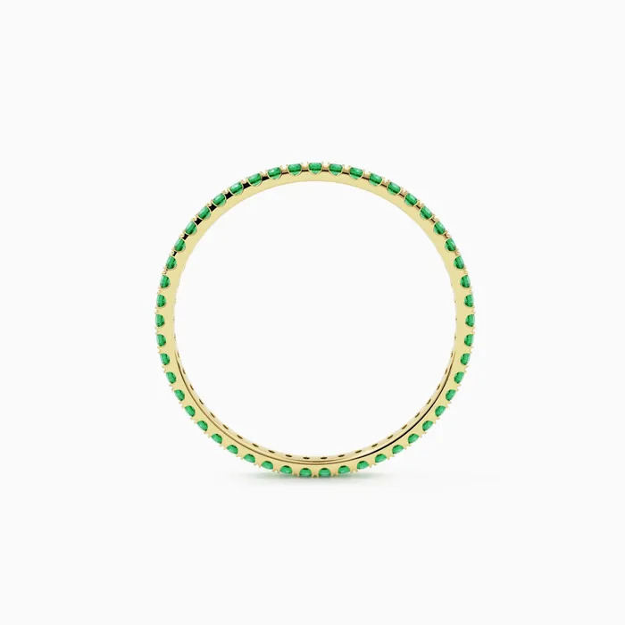 Rings Jalvi Co Emerald Eternity Band Micro Pave Emerald Eternity Band Available as 14k Rose Gold White Gold or Yellow Gold 135MM