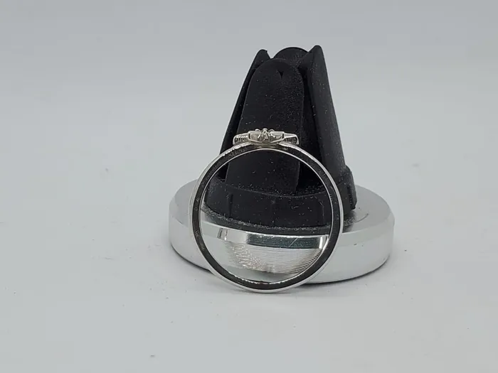 Rings JCM DESIGN JEWELRY 14K White Gold Ring with 1 Diamond 005CT VS1