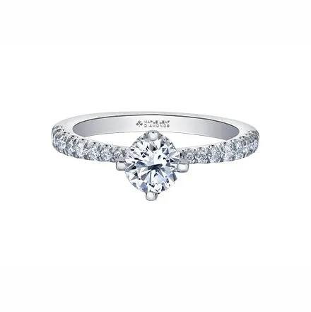 Rings Maple Leaf Diamonds 18kt White Gold 084cttw Certified Canadian Diamond Side Stone Ring Rings Maple Leaf Diamonds 18kt White Gold 084cttw Certified Canadian Diamond Side Stone Ring