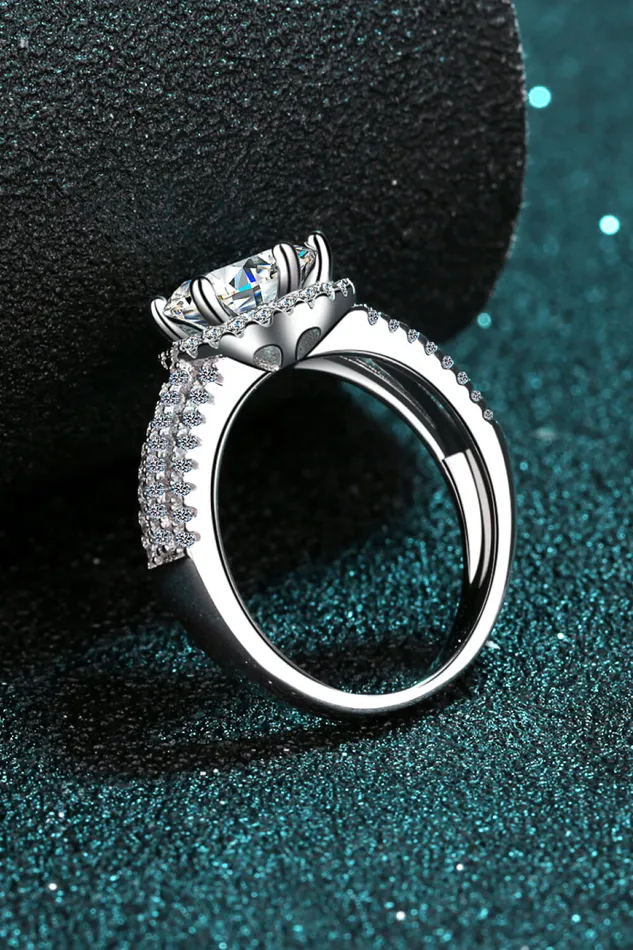 Rings Trendsi Sterling Silver Moissanite Ring