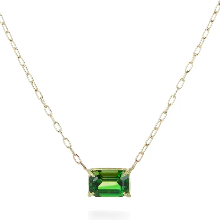 Rosanne Pugliese Necklaces Green Tourmaline Mini Gem Necklace