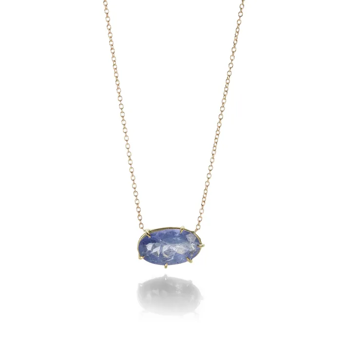 Rosanne Pugliese Necklaces Oval Tanzanite Pendant Necklace