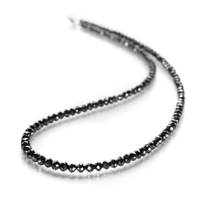 Sethi Couture Graduated Black Diamond Necklace Necklaces