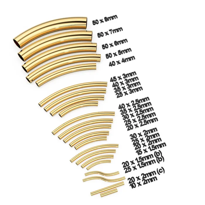 Solid Yellow Gold Tube Bead Noodle Tube Curve Tube Bead Bracelet Bead Necklace Bead Gold Tube Beads Tubular Beads Jalvi Co Bracelets Solid Yellow Gold Tube Bead Noodle Tube Curve Tube Bead Bracelet Bead Necklace Bead Gold Tube Beads Tubular Beads Jalvi Co Bracelets
